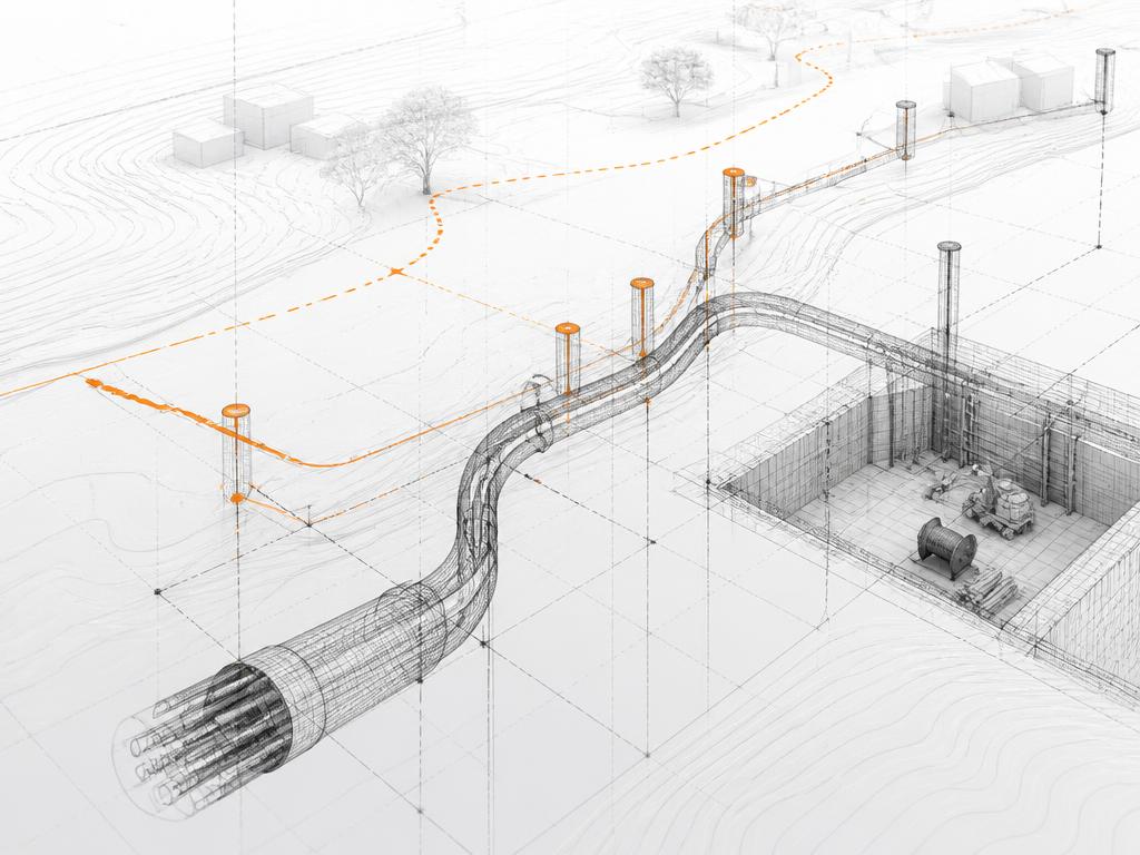 3D fibre network model and plan comparison