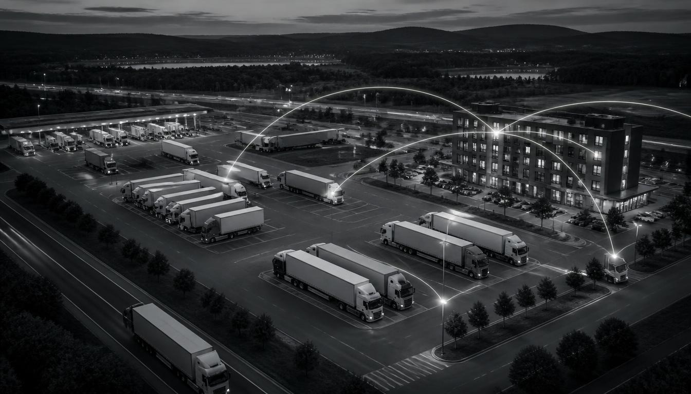 Secure truck parking and hotel booking platform