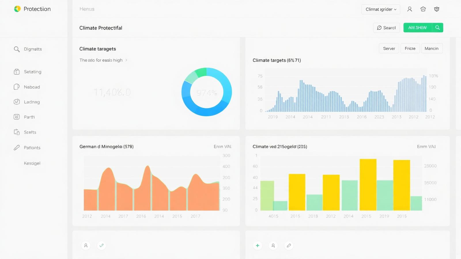 Climate protection dashboard